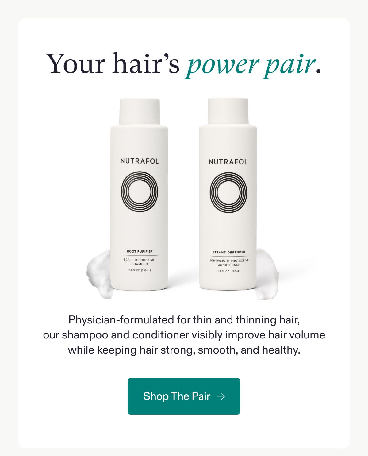 Your hair’s perfect match? Nutrafol